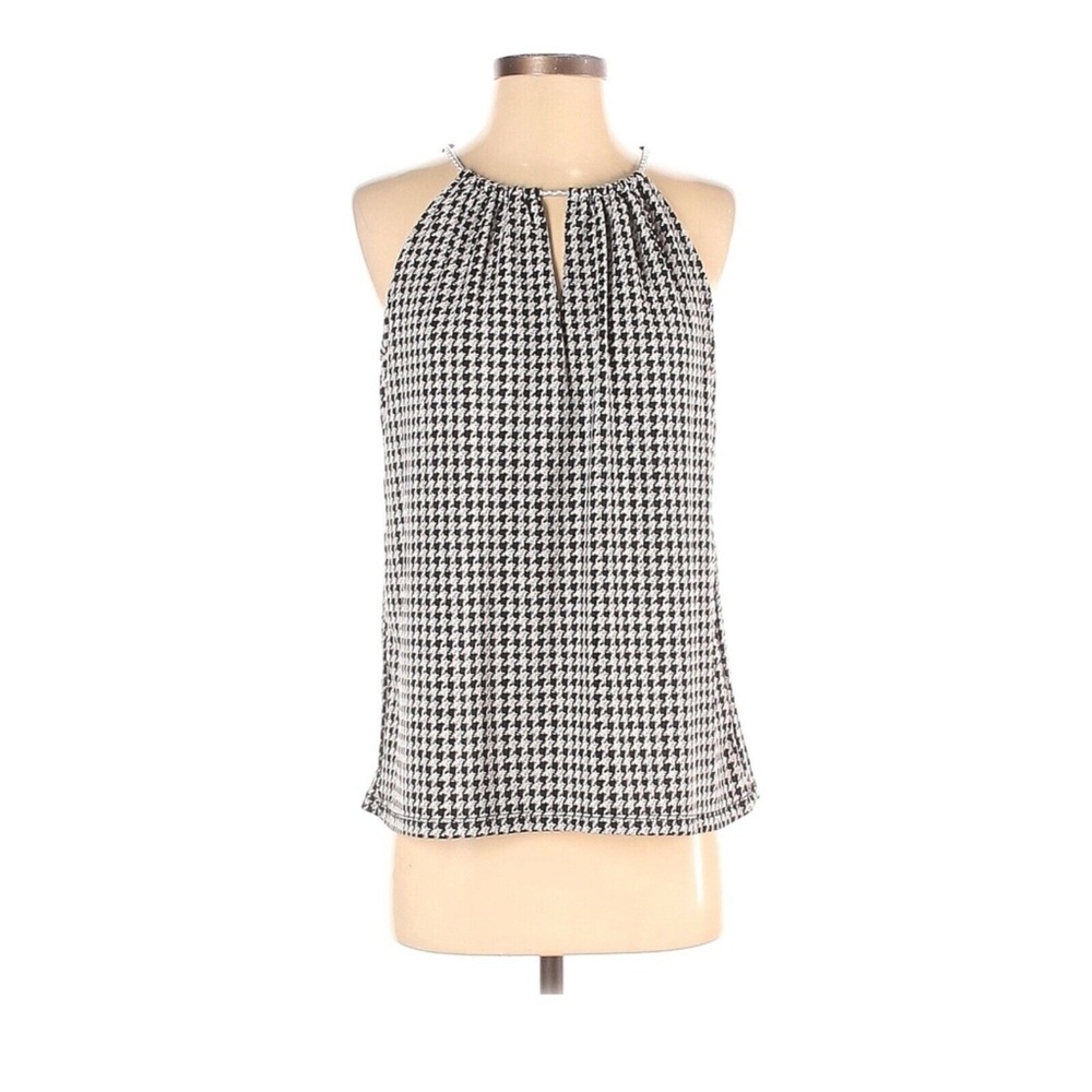 MK Michael Kors Houndstooth Halter Top-NWOT!